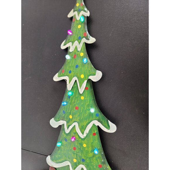 Metal light up Xmas tree lawn decor hanging home unique - Picture 5 of 9